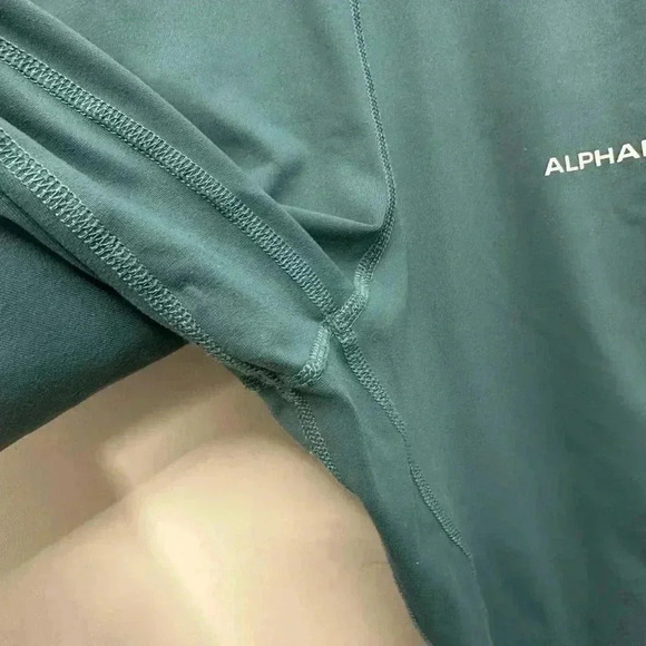 Alphalete Tapered  Leg Ribbed Be More Hem Joggers Sweatpants Teal Blue Green XS - Picture 7 of 12